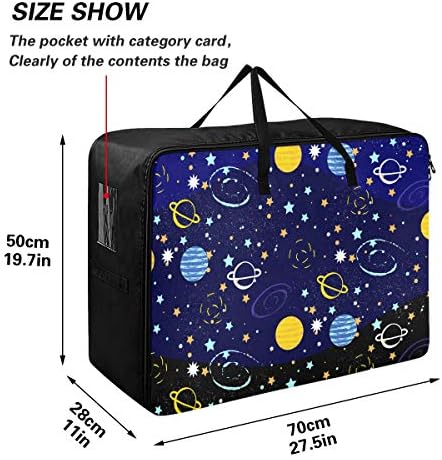 Торба за Складирање Облека Од емеливор Под Креветот За Ватенка-Торба За Организатори На Галаксии Со Голем Капацитет Со Патенти Украсни