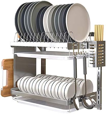 Мијалки за минијатури, решетката за сушење на садови ， кујнски решетки, 201 wallид од не'рѓосувачки челик монтиран решетка за садови за садови