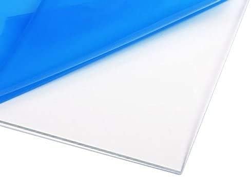 FifturedIsPlays® 48x48 Номинален 1/8 инчен фрлен чист акрилен лист плексиглас Покриен полица за покривање на таблети SUT EDGE