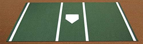 Тригон Спорт Про Бејзбол Трева Домашна Плоча Мат, 6 'х 12', Зелена