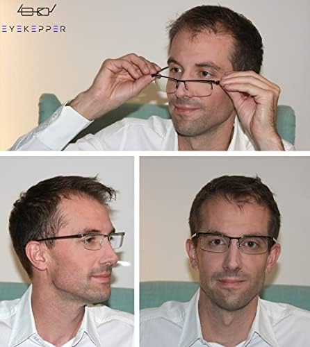 Eyekepper Заштедете 10% на комплет 5 пакувања за гроздобер очила за читање за мажи и 3 читатели на половина раб +1,50