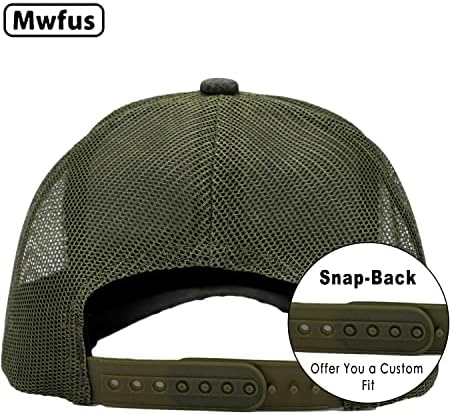 Mwfus празно Каминувач капа, капачиња за бејзбол Snapback, прилагодливи капачиња за топка за мрежни жени за мажи жени