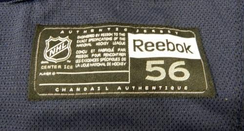 Игра во Yorkујорк Ренџерс издаде морнарички пракса Шилд Jerseyерси 56 DP03283 - Игра користена дресови во NHL