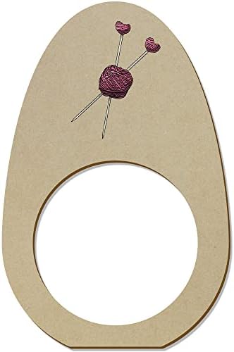 Азида 5 x 'Игли за плетење и нишка' Дрвени прстени/држачи за салфета