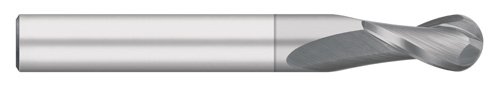 Титан ТЦ96064 Цврст Карбид Крајна Мелница, Долга Должина, 2 Флејта, Топчест Нос, 30 Степени Хеликс, Обложен Со Тик, 1 Дијаметар