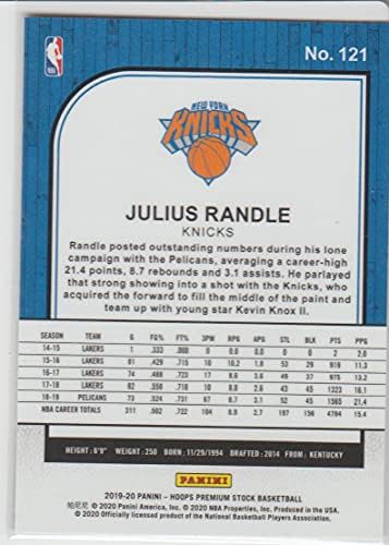 2019-20 Panini Hoops Premium акции мало 121 Julius Randle New York Knicks NBA кошаркарска трговија картичка