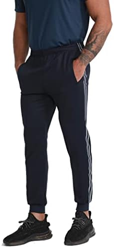 Машки џемпери за кубија, 2 пакувања поставени панталони со џебови, панталони за тренингот погодни за џогирање јога салата секојдневно дневно