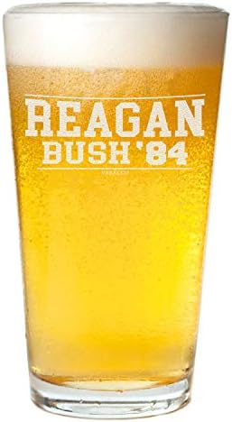 Верако Реган Буш ' 84 Круг Пиво Стакло Пинта