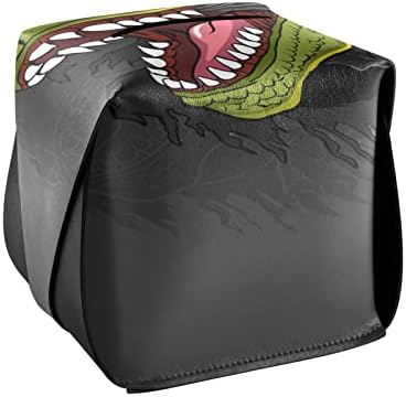 Tyannosaurus диносаурус кутија за кутии за правоаголна кожа на ткивото на кутијата со рачка на рачката на ткивото на лицето за ноќни штандови