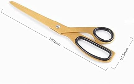 Фууи кујнски ножици месинг асиметрични ножици не'рѓосувачки челик Златни ножици канцеларија канцелариски канцелариски материјал