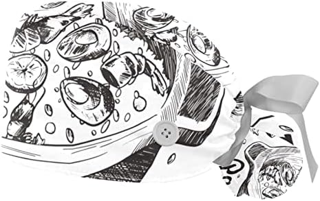 Гроздобер Наутички компас Работно капаче со копчиња долга коса еластична лента вратоврска за вратоврска за жени