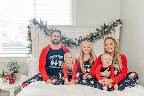 Ифеи Божиќни Пижами За Семејство Со Печатен Врв И Панталони Џеми Облека За Спиење Што Одговара На КОМПЛЕТИТЕ НА ПЈ