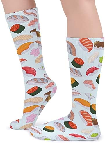 Шема За Суши Од Плевел Дебели Чорапи Новина Смешно Печатење Графички Секојдневни Чорапи Со Топла Средна Цевка За Зима