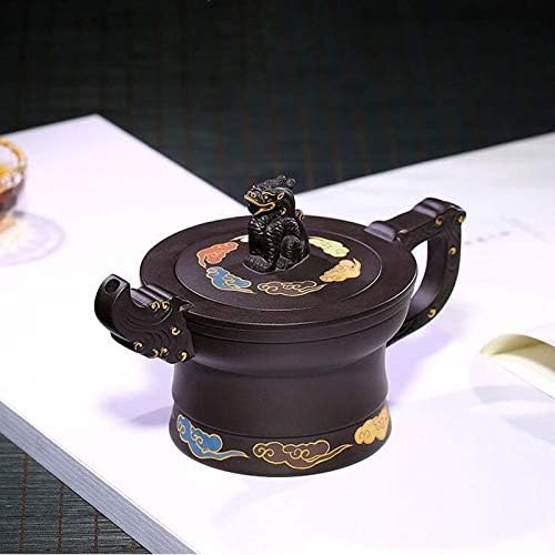 WSSBK чај сад Виолетова глина филтер чајници сурова руда црна кал бутик чај сет рачно изработени убавици котел прилагодени подароци