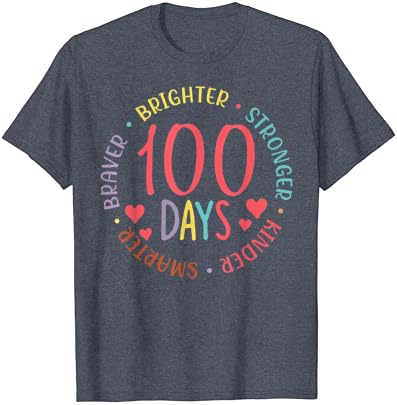 100 Дена Попаметна Пољубезна Посилна Посветла Похрабра Детска Маица За Возрасни