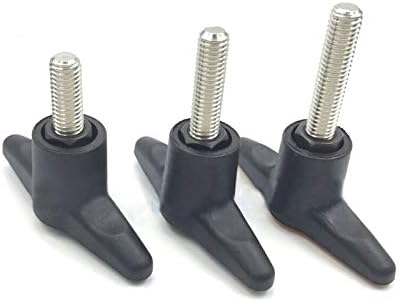 Завртки M12x пластична челик пластична рачка од типот на главата за затегнување на завртките за прилагодување на завртките за завртки за црно