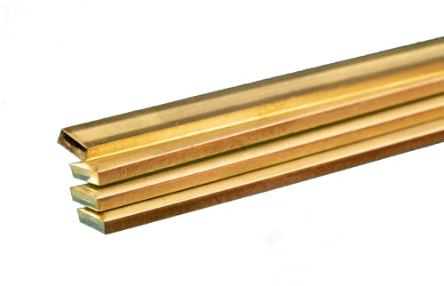 К & С прецизни метали 9736 месинг лента, 0,090 дебелина x 1/4 ширина x 36 должина, 4 компјутер, направено во САД