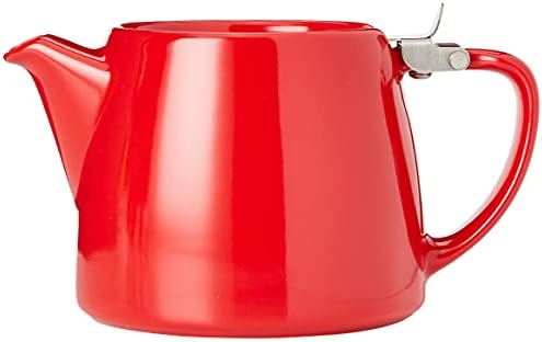 Forlife Stump Teapot 530 ml, црвена, керамика