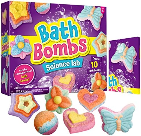 XXTOYS Бомби За Бања Научна Лабораторија - Создадете 10 Бомби За Капење, Играчки За Капење За Деца - Одлични Подароци За Девојчиња