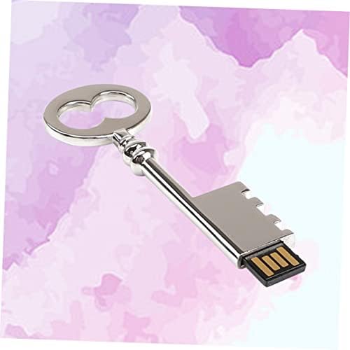 SOLUSTRE M Диск 32gb Флеш Диск USB 2.0 Флеш Диск U Драјвер USB Флеш Диск Подарок Клуч 16g Сребрена Флеш Диск