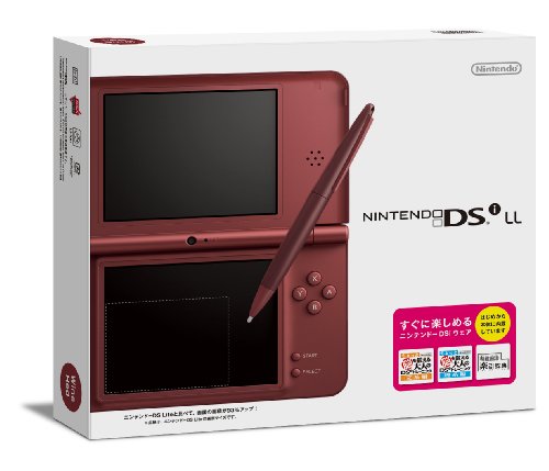 Nintendo DSI LL Преносна конзола за видео игри - црвено вино - јапонска верзија