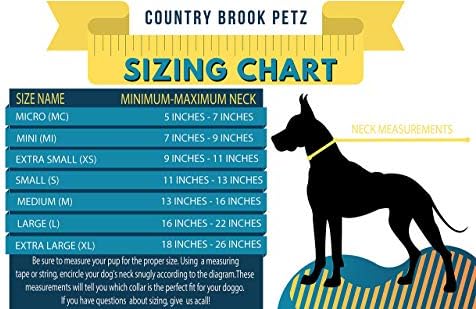 Country Brook Petz - 30+ живописни бои - Американски направи лукс најлон јака од кучиња со тока