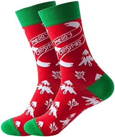 Унисекс Божиќни Чорапи Памучни Празнични Чорапи Топли Божиќни Чорапи Новина Подароци Смешни Шарени Чорапи За Жени Мажи