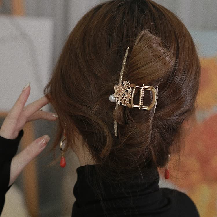 Задниот дел од главата за да го зграби клипот женско сениорско чувство за волумен на коса помалку висококвалитетен метален клип темперамент