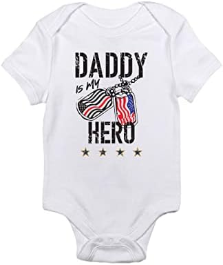 Тинејџери-Тато Е Мојот Херој-Американско Воено Инспирирано Бебешко Бебешко Боди-Момче/Девојче