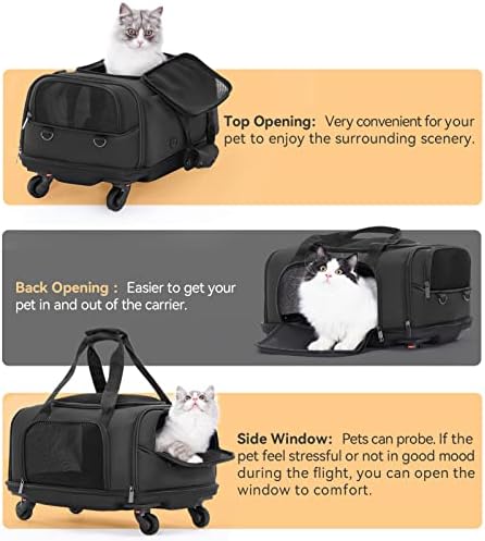 Одобрена Авиокомпанија За Носачи на миленичиња-Надградено Дно Против Колапс &Засилувач; Пренослив Дизајн На Ремен За Раце, Погоден