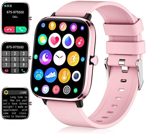 Паметен Часовник 2023 Фитнес Часовник Компатибилен iPhone И Android, 1.7 Целосен Екран На Допир Срцев Rateам Монитор За Крвен Притисок За