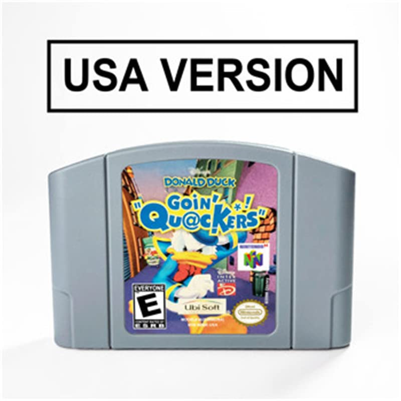 Доналд патка goin 'Quackers за 64 битни игри кертриџ USA верзија NTSC формат