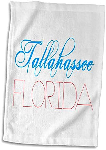 3drose Американски градови - Талахаси Флорида, сина, црвена на бела - крпи