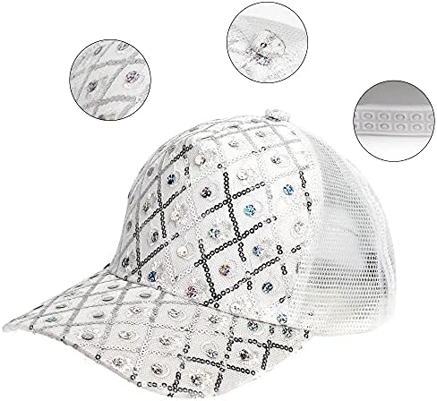 Лабанка сјај за сјај за бејзбол капа за прилагодување на мрежи за бејзбол забава капа за жени и девојчиња