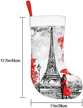 Божиќни чорапи во Аугенстер Париз Европска Франција со двојно еднострано камин што виси чорапи