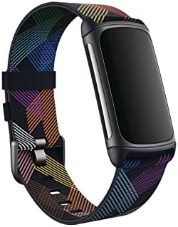 Fitbit Charge 5, ткаен бенд, Prism Pride, мала