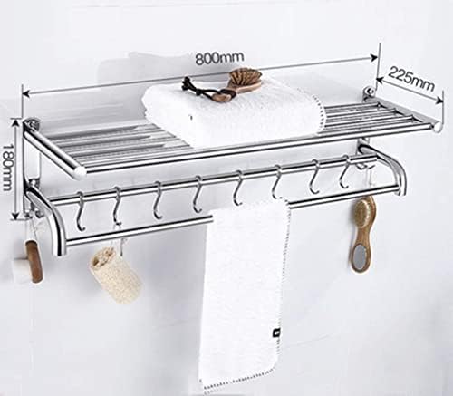 Railидна железничка пешкир за пешкири, не'рѓосувачки челик 304 бања со три-инфункционални решетки за кујна за канцеларија 60см/80 см