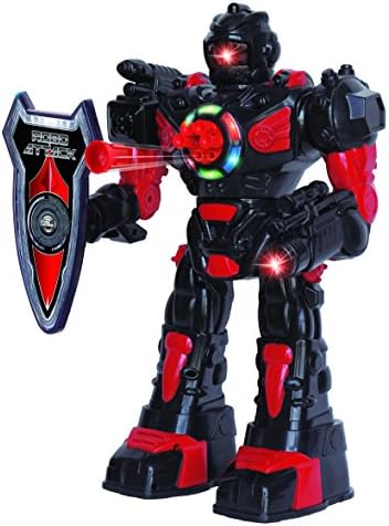 Размислете за Gizmos голем робот за далечински управувач за деца - Одличен забавен играчки RC Robot - далечински управувач играчки пука проектили,