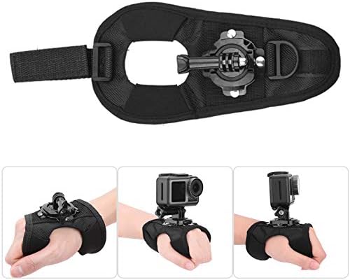 360 степени на рачен зглоб лента лента за стативи за монтирање на лента за адаптер за DJI за Action Camera Camera, за GoPro 9 Sport