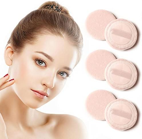 Iayokocc Powder Puff, памучна мешавина од шминка со каиш, козметички прашок за шминка за шминка, влошки, мека козметичка алатка