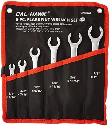 Алатки CAL Hawk CCWFNW6 CAL Hawk Tools CCWFNW6 6 парчиња сет на палење на орев - SAE