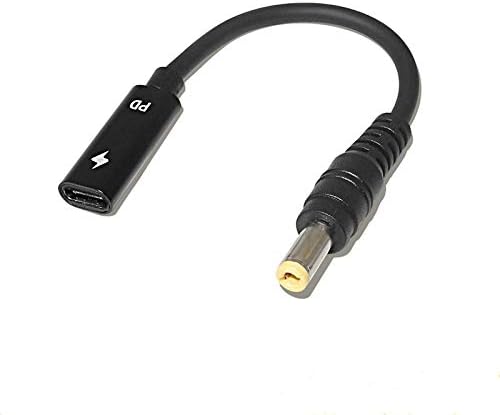 USB C Type C женски до DC 4,5 * 3.0 * 7.4 * 5.0 * 4.0 * 1,7 * 5,5 mm Машки моќ за полнење Адаптер за полнење на машки пол за компатибилен со