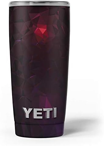 Дизајн Скинц Темно доба Геометриски V13 - Комплет за винил за завиткување на кожата, компатибилен со чашите за ладилни ладилни текови