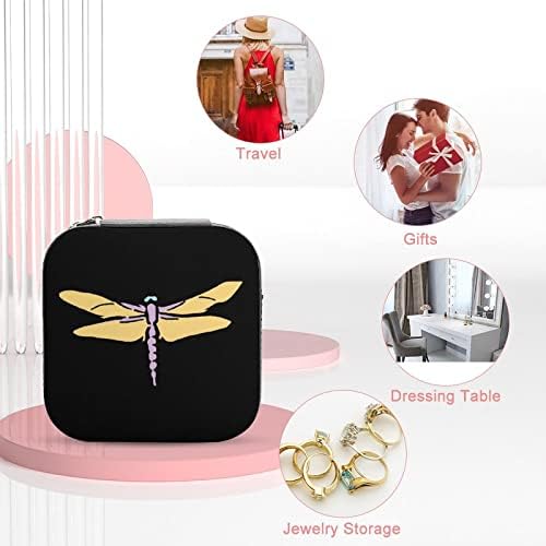 Симпатични кутии за накит со ламји, PU кожа преносен дисплеј, држач за кутии за кутии за женски подарок