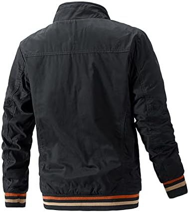 Adssdq Mens Down Jacket, велосипед пад плус големина со долг ракав пулвер Менс, вклопување цврста боја дебели џемпери1