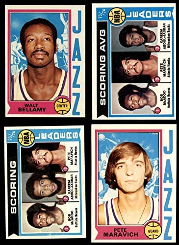 1974-75 Topps New Orleans Jazz Team го постави џезот во Orу Орлеанс џез НМ