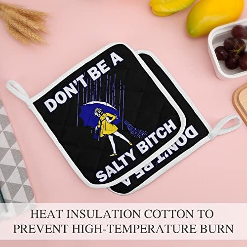 Немојте да бидете солени држачи за тенџере за кучки 8x8 отпорни на топлина топли влошки за заштита