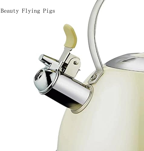 Xwozydr Whistle чајник од не'рѓосувачки челик Електричен шпорет котел со вода чајник за кампување преносен гребен чајник