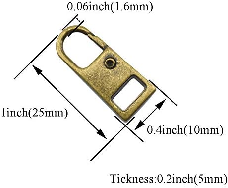 Јадаленд метал цврст патент Повлечете го табулаторот за табулатор фиксаж на рачка 0,06инч 1,6мм Мал затворач дијаметар вклопување