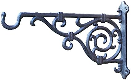 Guipaihai леано железо решетката виси растенија тенџере држач за wallид гроздобер градинарски декор метал wallид монтирана кука за цветна